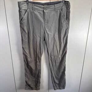 Horny Toad‎ Womens Gray Ella Ankle Pants Size 12 Casual Lightweight